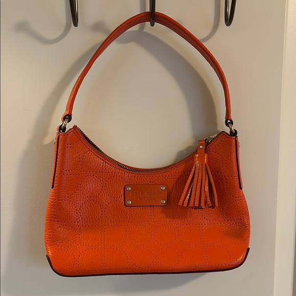 kate spade Handbags - Kate Spade Orange Shoulder Bag with Tassel Zipper